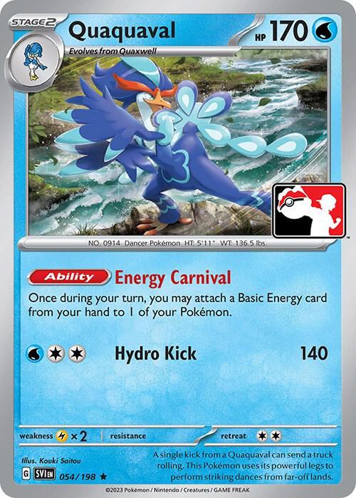 Scarlet & Violet Quaquaval [Prize-Pack] Pokémon card